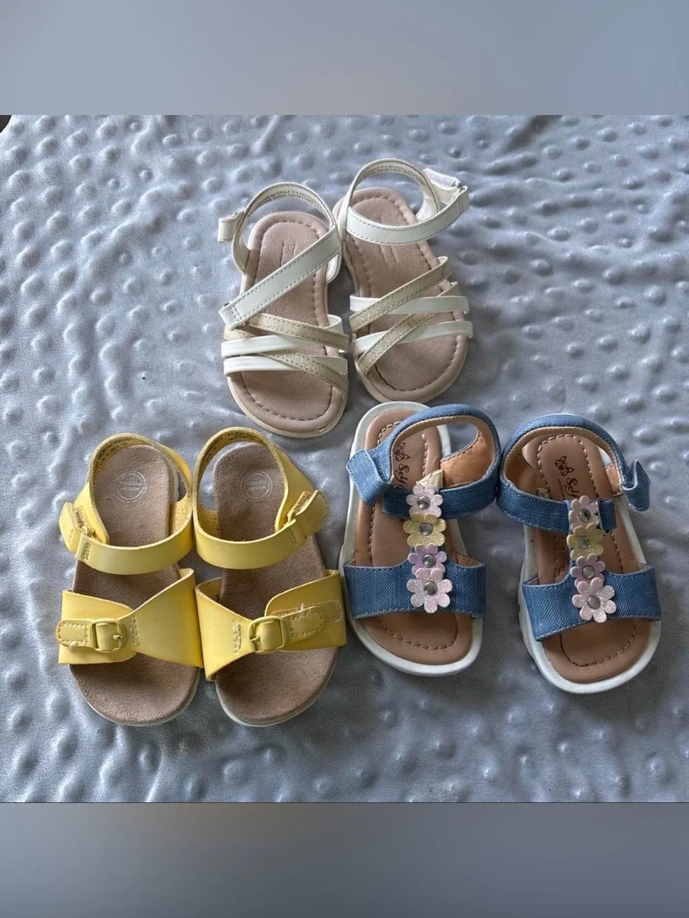 Kids White Strappy Sandals - Casual Summer Shoes